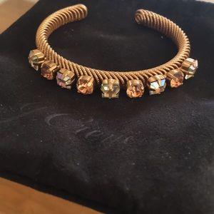 Beautiful Gold J. Crew Rhinestone Cuff Bracelet